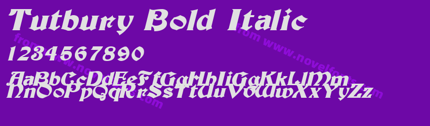 Tutbury Bold ItalicPreview Tutbury Bold ItalicPreview
