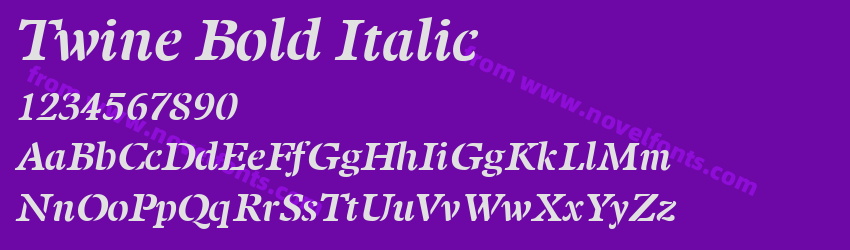 Twine Bold ItalicPreview Twine Bold ItalicPreview