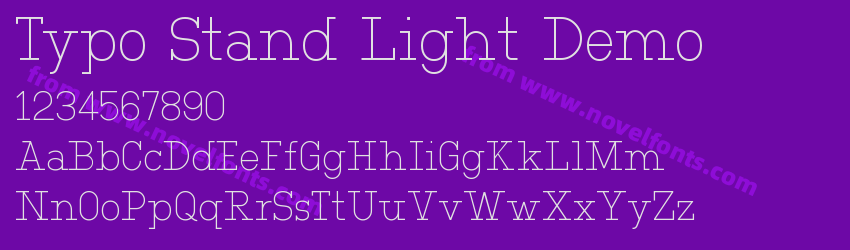 Typo Stand Light DemoPreview Typo Stand Light DemoPreview