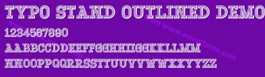 Typo Stand Outlined DemoPreview Typo Stand Outlined DemoPreview