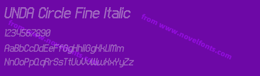 UNDA Circle Fine ItalicPreview UNDA Circle Fine ItalicPreview