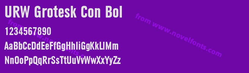 URW Grotesk Con BolPreview URW Grotesk Con BolPreview
