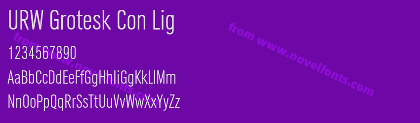 URW Grotesk Con LigPreview URW Grotesk Con LigPreview
