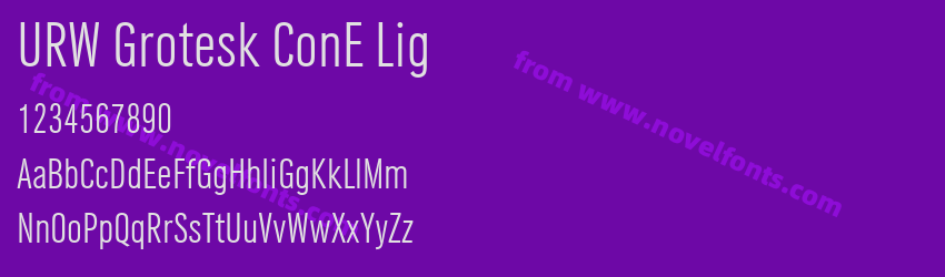 URW Grotesk ConE LigPreview URW Grotesk ConE LigPreview