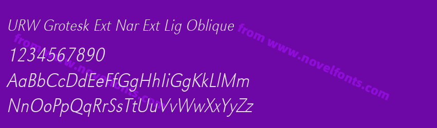 URW Grotesk Ext Nar Ext Lig ObliquePreview URW Grotesk Ext Nar Ext Lig ObliquePreview