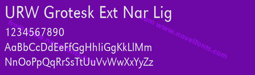 URW Grotesk Ext Nar LigPreview URW Grotesk Ext Nar LigPreview