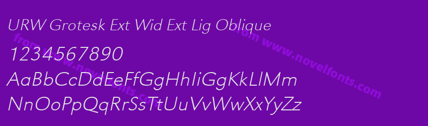 URW Grotesk Ext Wid Ext Lig ObliquePreview URW Grotesk Ext Wid Ext Lig ObliquePreview