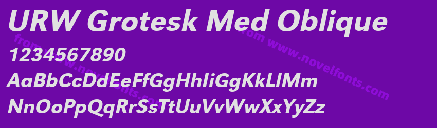 URW Grotesk Med ObliquePreview URW Grotesk Med ObliquePreview