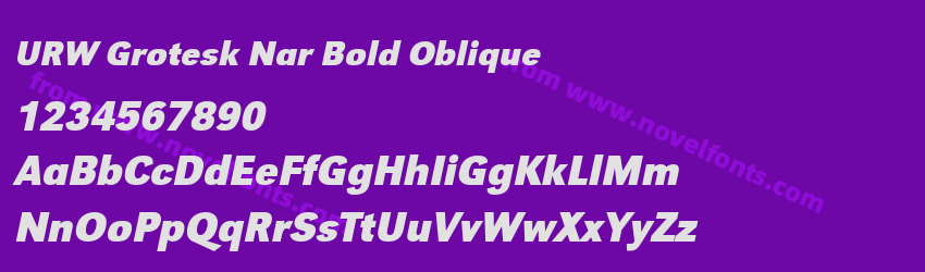 URW Grotesk Nar Bold ObliquePreview URW Grotesk Nar Bold ObliquePreview