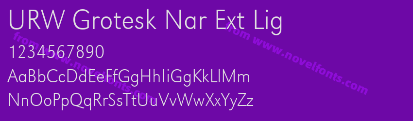 URW Grotesk Nar Ext LigPreview URW Grotesk Nar Ext LigPreview
