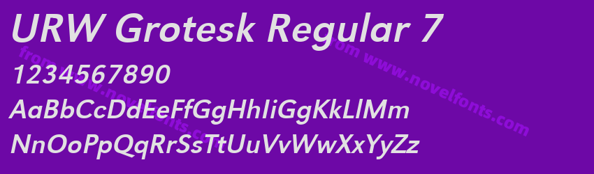 URW Grotesk Regular 7Preview URW Grotesk Regular 7Preview