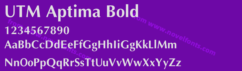 UTM Aptima BoldPreview UTM Aptima BoldPreview