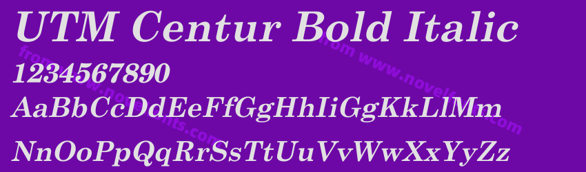 UTM Centur Bold ItalicPreview UTM Centur Bold ItalicPreview
