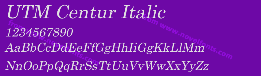 UTM Centur ItalicPreview UTM Centur ItalicPreview