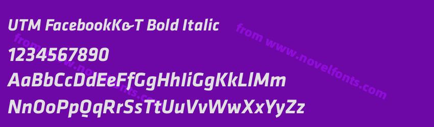 UTM FacebookK&T Bold ItalicPreview UTM FacebookK&T Bold ItalicPreview