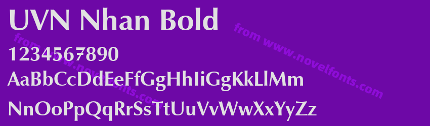 UVN Nhan BoldPreview UVN Nhan BoldPreview