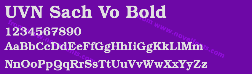 UVN Sach Vo BoldPreview UVN Sach Vo BoldPreview
