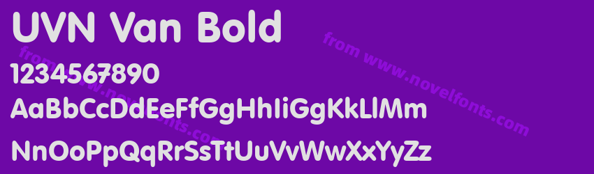 UVN Van BoldPreview UVN Van BoldPreview