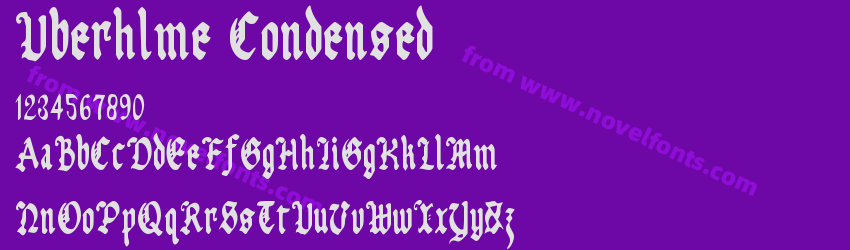 Uberhlme CondensedPreview Uberhlme CondensedPreview