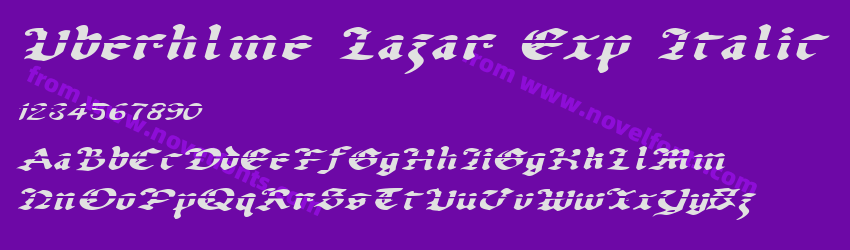 Uberhlme Lazar Exp ItalicPreview Uberhlme Lazar Exp ItalicPreview