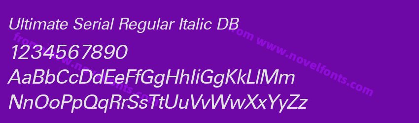 Ultimate Serial Regular Italic DBPreview Ultimate Serial Regular Italic DBPreview