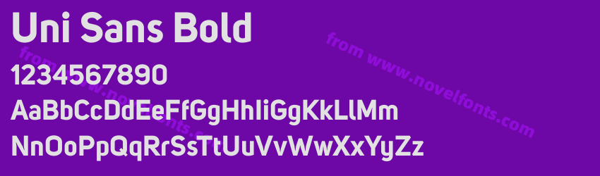 Uni Sans BoldPreview Uni Sans BoldPreview