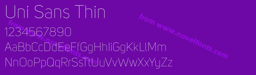 Uni Sans ThinPreview Uni Sans ThinPreview