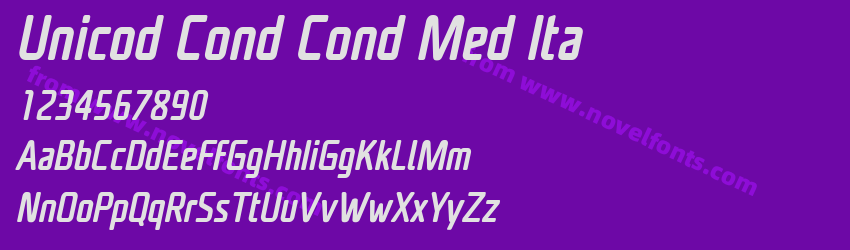 Unicod Cond Cond Med ItaPreview Unicod Cond Cond Med ItaPreview