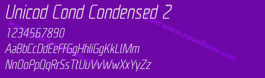 Unicod Cond Condensed 2Preview Unicod Cond Condensed 2Preview