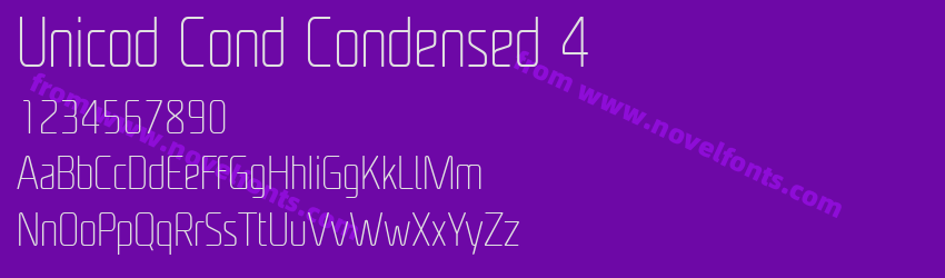 Unicod Cond Condensed 4Preview Unicod Cond Condensed 4Preview
