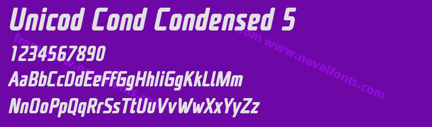 Unicod Cond Condensed 5Preview Unicod Cond Condensed 5Preview