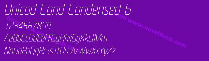 Unicod Cond Condensed 6Preview Unicod Cond Condensed 6Preview