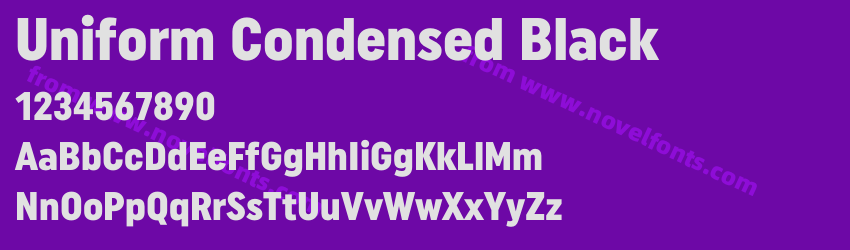 Uniform Condensed BlackPreview Uniform Condensed BlackPreview