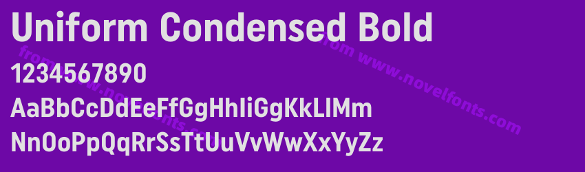 Uniform Condensed BoldPreview Uniform Condensed BoldPreview