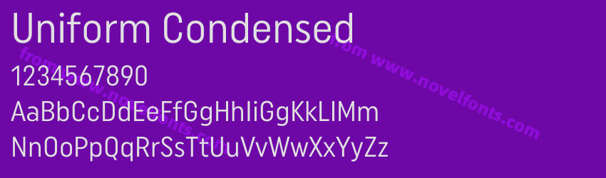 Uniform CondensedPreview Uniform CondensedPreview