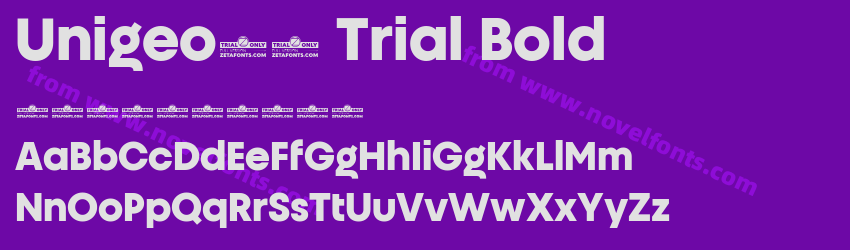 Unigeo32 Trial BoldPreview Unigeo32 Trial BoldPreview