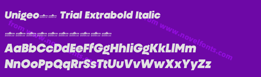 Unigeo32 Trial Extrabold ItalicPreview Unigeo32 Trial Extrabold ItalicPreview