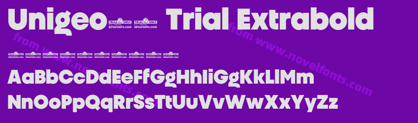 Unigeo32 Trial ExtraboldPreview Unigeo32 Trial ExtraboldPreview