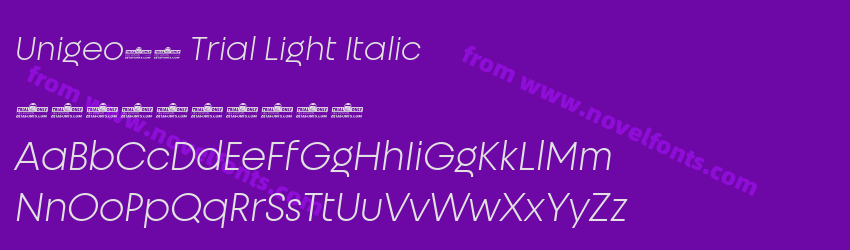 Unigeo32 Trial Light ItalicPreview Unigeo32 Trial Light ItalicPreview