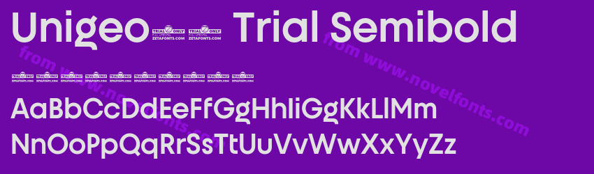 Unigeo32 Trial SemiboldPreview Unigeo32 Trial SemiboldPreview