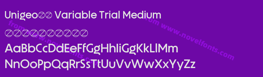 Unigeo64 Variable Trial MediumPreview Unigeo64 Variable Trial MediumPreview