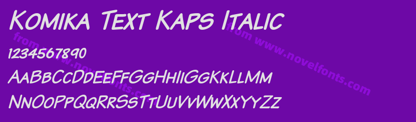 Komika Text Kaps ItalicPreview