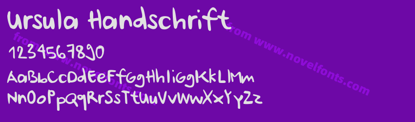 Ursula HandschriftPreview Ursula HandschriftPreview
