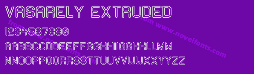 VASARELY ExtrudedPreview VASARELY ExtrudedPreview