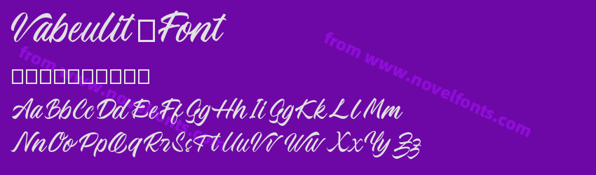 Vabeulit FontPreview Vabeulit FontPreview