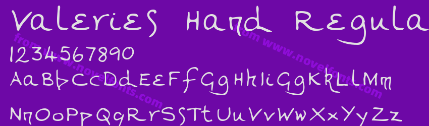 Valeries Hand RegularPreview Valeries Hand RegularPreview
