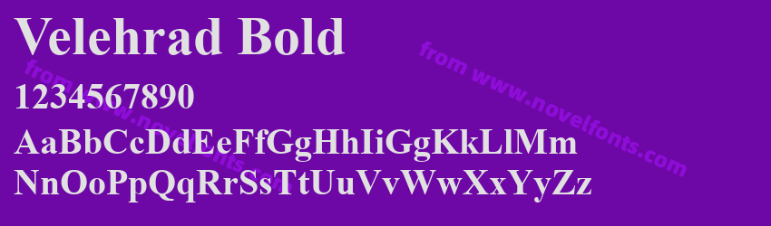 Velehrad BoldPreview Velehrad BoldPreview