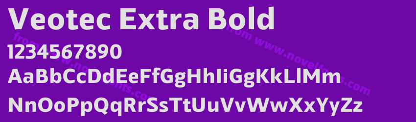 Veotec Extra BoldPreview Veotec Extra BoldPreview
