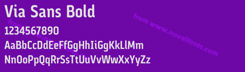 Via Sans BoldPreview Via Sans BoldPreview