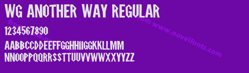 WG Another Way RegularPreview WG Another Way RegularPreview
